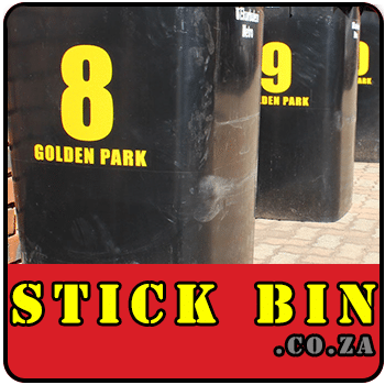 Wheelie Bin Sticker With Street/Complex Name
