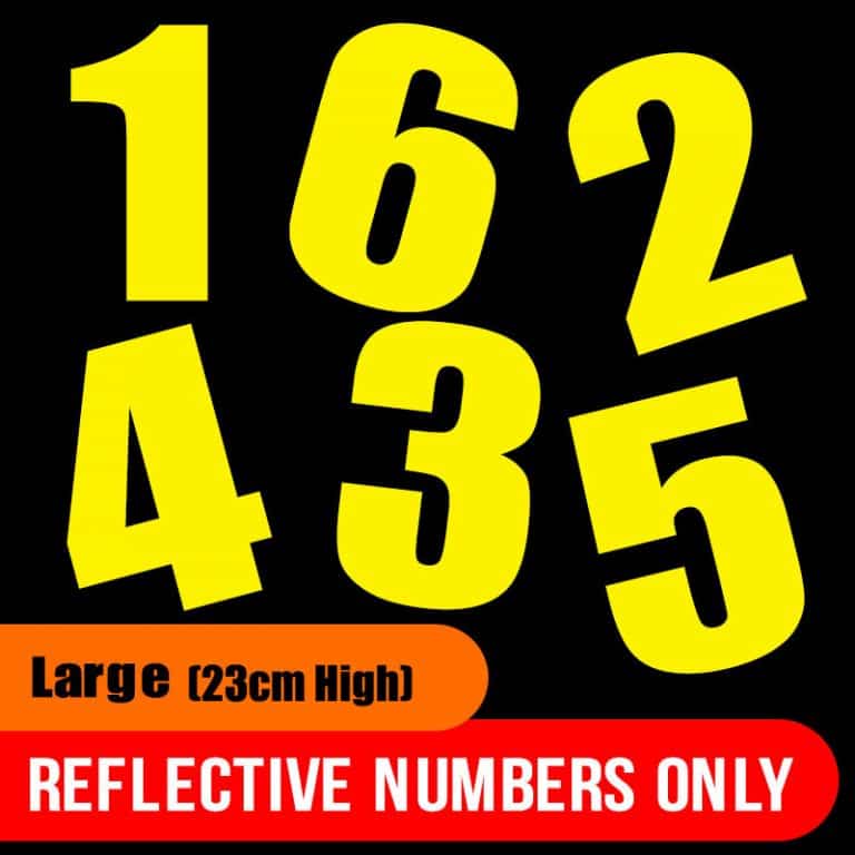 Wheelie Bin Stickers Numbers Only (Large 230mm High) StickBin