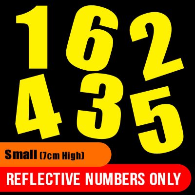 Wheelie Bin Stickers Numbers Only (Small 70mm High)